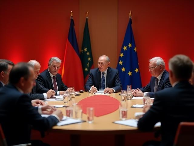Reunión de líderes en una cumbre europea sobre política